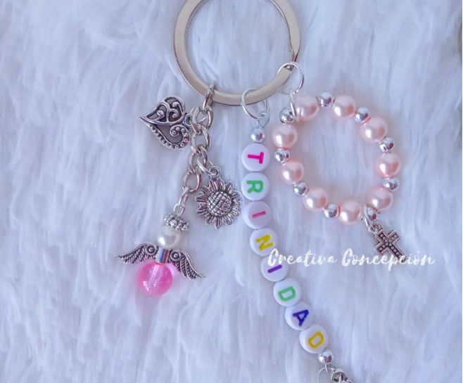 Llavero personalizado para recuerdo de bautizo